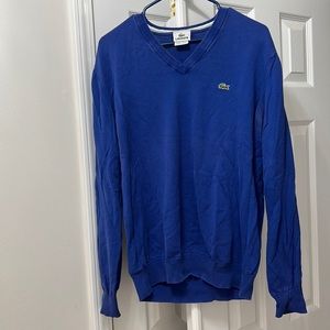 Mens blue Lacoste sweater